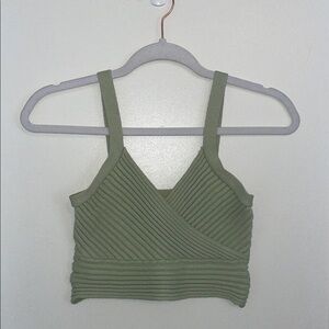 Princess Polly Light Green Arlene Ribbed Knit Tank Top | XS/S